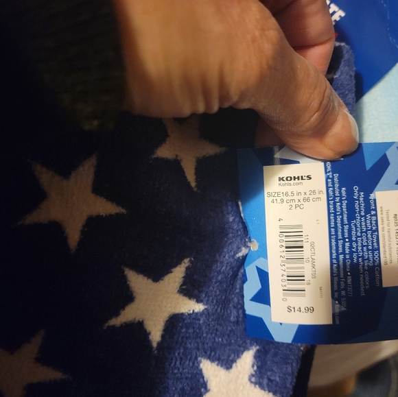 Celebrate Americana Together Patriotic Kitty Kitchen Towels Set of 2 - Picture 3 of 3